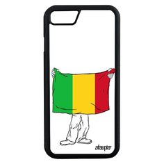 Чехол на смартфон Apple iPhone 7, "Флаг Мали с руками" Туризм Патриот Utaupia