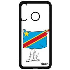 Чехол на смартфон P30 Lite, "Флаг Конго Киншаса с руками" Путешествие Государственный Utaupia