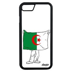 Чехол на смартфон Apple iPhone 7, "Флаг Алжира с руками" Путешествие Патриот Utaupia