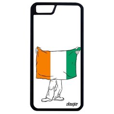 Чехол на смартфон iPhone 6 6S Plus, "Флаг Кот-дИвуар с руками" Государственный Патриот Utaupia