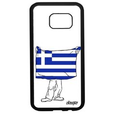 Чехол на смартфон Samsung Galaxy S7, "Флаг Греции с руками" Государственный Страна Utaupia