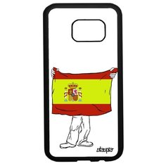 Чехол на смартфон Samsung Galaxy S7, "Флаг Испании с руками" Путешествие Страна Utaupia