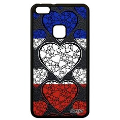 Чехол на смартфон P10 Lite, "Флаг Франции с сердцем" Страна Туризм Utaupia