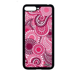 Чехол на смартфон Хуавей Y6 2018 уникальный дизайн Кружевной узор Пейсли Вязь Utaupia