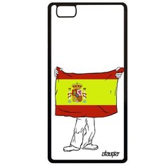 Чехол на смартфон Huawei P8 Lite 2015, "Флаг Испании с руками" Страна Патриот Utaupia