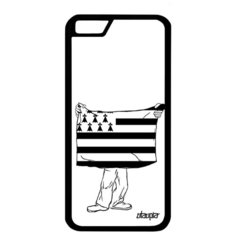 Чехол на смартфон Apple iPhone 6 6S, "Флаг Бретани с руками" Страна Туризм Utaupia