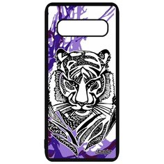 Чехол на смартфон Samsung Galaxy S10 Plus, "Тигр" Джунгли Африка Utaupia