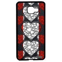 Чехол на смартфон Galaxy A5 2016, "Флаг Австрии с сердцем" Туризм Путешествие Utaupia