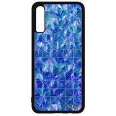 Чехол на смартфон Galaxy A70, "Плиточный мотив" Квадрат Треугольник Utaupia