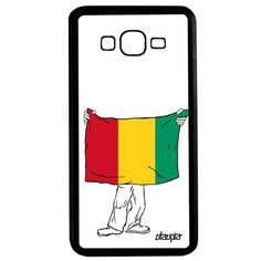 Чехол на смартфон Galaxy Grand Prime, "Флаг Гвинеи с руками" Путешествие Государственный Utaupia