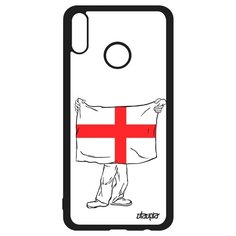 Чехол на смартфон Honor 8X, "Флаг Англии с руками" Патриот Государственный Utaupia