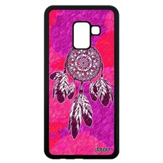 Чехол на смартфон Samsung Galaxy A8 2018, "Ловец снов" Индейский Амулет Utaupia