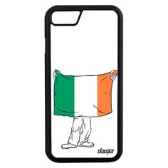 Чехол на смартфон iPhone 8, "Флаг Ирландии с руками" Патриот Туризм Utaupia