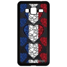 Чехол на смартфон Samsung Galaxy J3 2016, "Флаг Голландии с сердцем" Государственный Патриот Utaupia