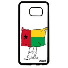 Чехол на смартфон Galaxy S7 Edge, "Флаг Гвинеи Бисау с руками" Путешествие Туризм Utaupia