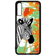 Чехол на смартфон Galaxy A70, "Зебра" Zebra Лошадь Utaupia