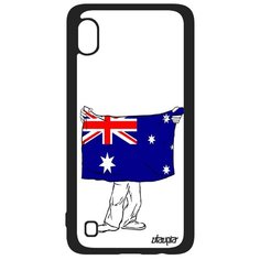 Чехол на смартфон Samsung Galaxy A10, "Флаг Австралии с руками" Государственный Страна Utaupia