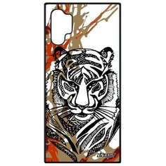 Чехол на смартфон Samsung Galaxy Note 10 Plus, "Тигр" Сибирь Джунгли Utaupia