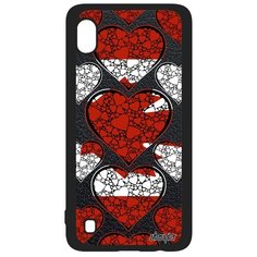 Чехол на смартфон Samsung Galaxy A10, "Флаг Канады с сердцем" Патриот Государственный Utaupia