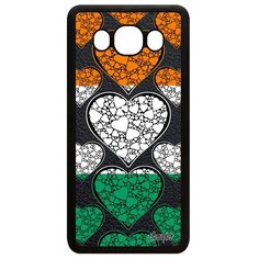 Чехол на смартфон Samsung Galaxy J5 2016, "Флаг Кот-дИвуар с сердцем" Государственный Utaupia