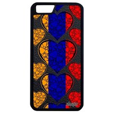 Чехол на смартфон iPhone 6 6S Plus, "Флаг Армении с сердцем" Государственный Путешествие Utaupia