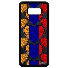 Чехол на смартфон Galaxy S8 Plus, "Флаг Армении с сердцем" Патриот Страна Utaupia