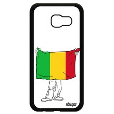 Чехол на смартфон Samsung Galaxy A5 2017, "Флаг Мали с руками" Патриот Путешествие Utaupia
