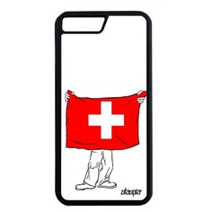 Чехол на смартфон Apple iPhone 7 Plus, "Флаг Швейцарии с руками" Государственный Туризм Utaupia
