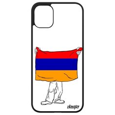 Чехол на смартфон Apple iPhone 11, "Флаг Армении с руками" Патриот Туризм Utaupia
