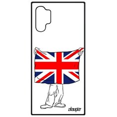 Чехол на смартфон Samsung Galaxy Note 10 Plus, "Флаг английский с руками" Путешествие Utaupia