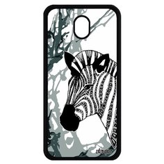 Чехол на смартфон Samsung Galaxy J7 2017, "Зебра" Африка Лошадь Utaupia