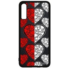 Чехол на смартфон Samsung Galaxy A70, "Флаг Польши с сердцем" Страна Патриот Utaupia