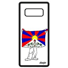 Чехол на смартфон Galaxy Note 8, "Флаг Тибета с руками" Страна Путешествие Utaupia