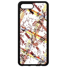 Чехол на смартфон Хонор 10 оригинальный дизайн Тартан плитка Ромб Узор Utaupia