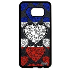 Чехол на смартфон Galaxy S7 Edge, "Флаг Франции с сердцем" Государственный Путешествие Utaupia