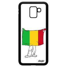 Чехол на смартфон Galaxy J6 2018, "Флаг Мали с руками" Путешествие Государственный Utaupia