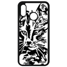 Чехол на смартфон Хуавей P20 Лайт французский дизайн Котенок Кот Милый Utaupia