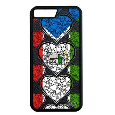 Чехол на смартфон iPhone 8 Plus, "Флаг Гвинеи Экваториальной с сердцем" Государственный Utaupia