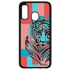 Чехол на смартфон Samsung Galaxy A40, "Тигр" Хищник Джунгли Utaupia