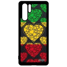 Чехол на смартфон P30 Pro, "Флаг Мали с сердцем" Путешествие Страна Utaupia