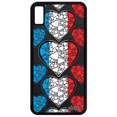 Чехол на смартфон Apple iPhone XS Max, "Флаг Люксембурга с сердцем" Патриот Любовь Utaupia