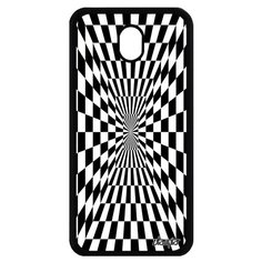 Чехол для самсунг Галакси J7 2017 французский дизайн Иллюзия шахмат Зеркало Двухцветный Utaupia