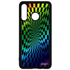 Чехол на Huawei P30 Lite французский дизайн Иллюзия шахмат Зеркало Графический Utaupia