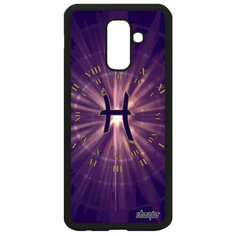Чехол на смартфон Samsung Galaxy A6 Plus 2018, "Гороскоп" Созвездие Каллиграфия Utaupia