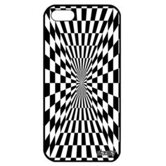 Чехол для Айфон 5 5S SE уникальный дизайн Иллюзия шахмат Зеркало Квадраты Utaupia