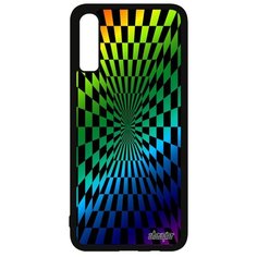 Чехол на смартфон Samsung Galaxy A70 оригинальный дизайн Иллюзия шахмат Графика Двухцветный Utaupia