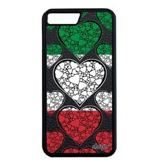 Чехол на смартфон Apple iPhone 7 Plus, "Флаг Италии с сердцем" Туризм Патриот Utaupia