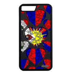 Чехол на смартфон iPhone 7 Plus, "Флаг Тибета с сердцем" Страна Любовь Utaupia