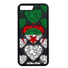 Чехол на смартфон Apple iPhone 7 Plus, "Флаг Алжира с сердцем" Патриот Страна Utaupia