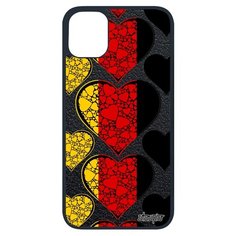 Чехол на смартфон Apple iPhone 11 pro, "Флаг Германии с сердцем" Патриот Любовь Utaupia
